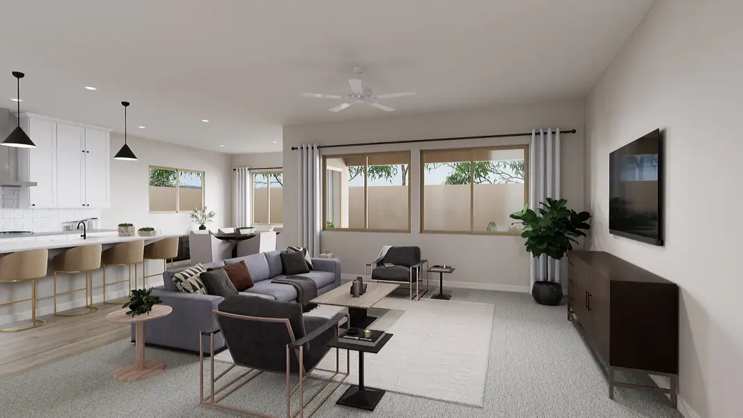 Furnished interior view inside a new home in Abel Ranch, Goodyear (Image 4).