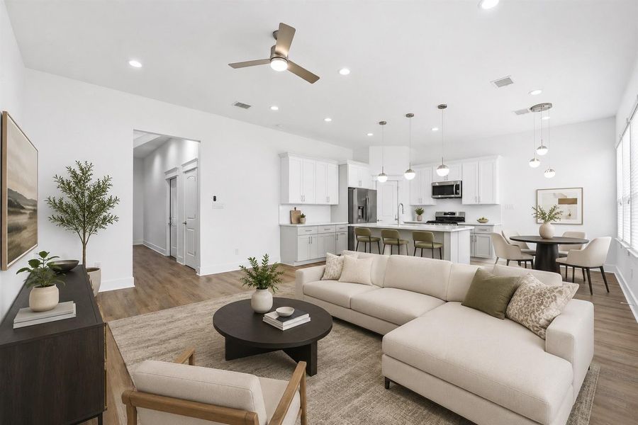 Furnished interior view inside a new home in , Houston (Image 14).