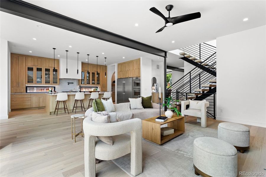 Furnished interior view inside a new home in , Denver (Image 35).