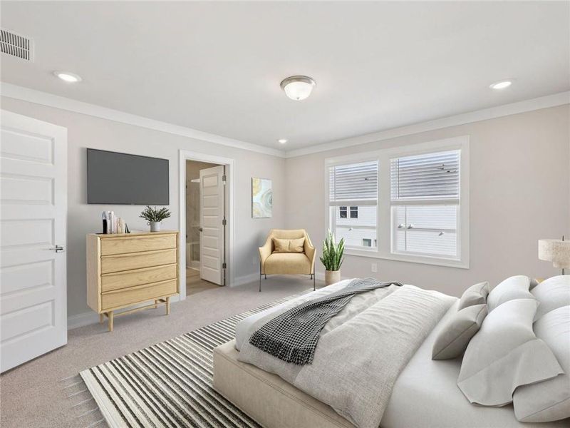 Furnished interior view inside a new home in , Lawrenceville (Image 8). Furnished interior view inside a new home in , Lawrenceville (Image 8).