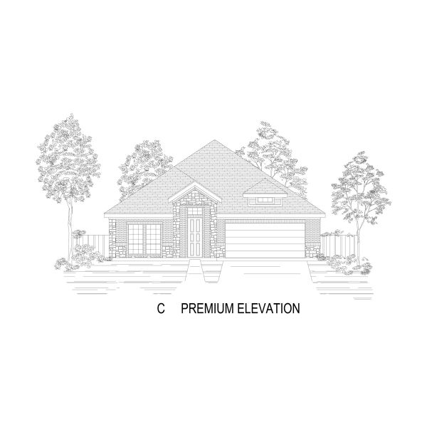 Representative rendering of the exterior for the Inwood 2F by First Texas Homes (Image 10).