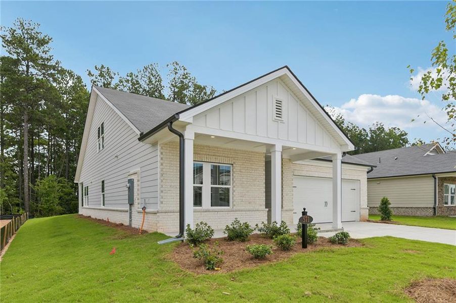 Front exterior of a new home in Parkside at Grayson, Grayson, GA, highlighting curb appeal (Image 26).