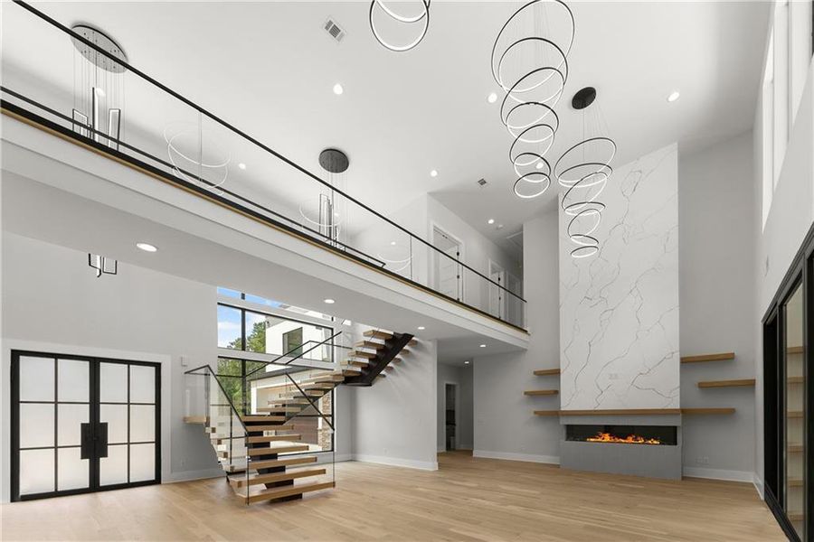 Furnished interior view inside a new home in , Hoschton (Image 16).