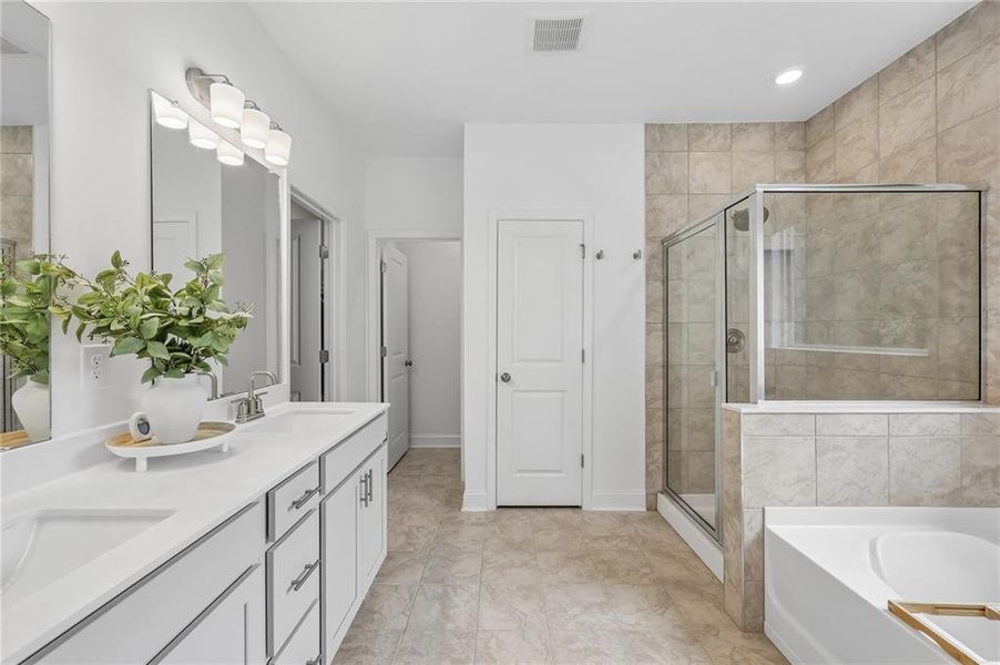 Furnished interior view inside a new home in Bailey Fence, Dacula (Image 16).