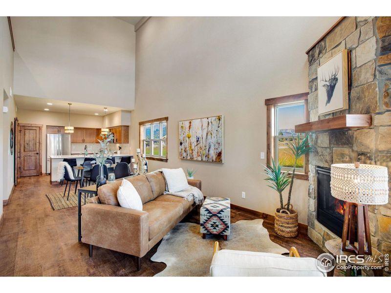 Open concept, main level living area