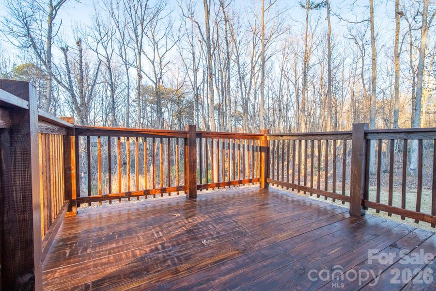 Grill and relax on the private deck.