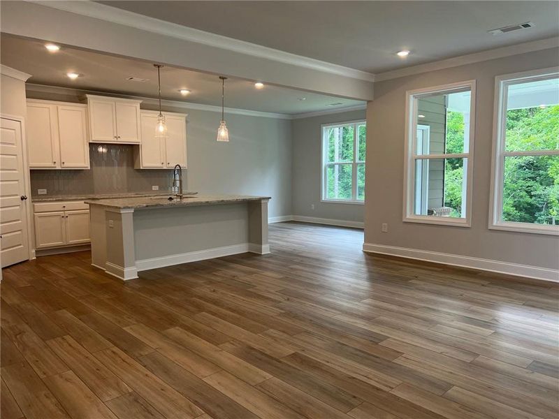 Spacious, unfurnished interior of a new home in Crofton Place Enclave, Snellville (Image 49). Spacious, unfurnished interior of a new home in Crofton Place Enclave, Snellville (Image 49).