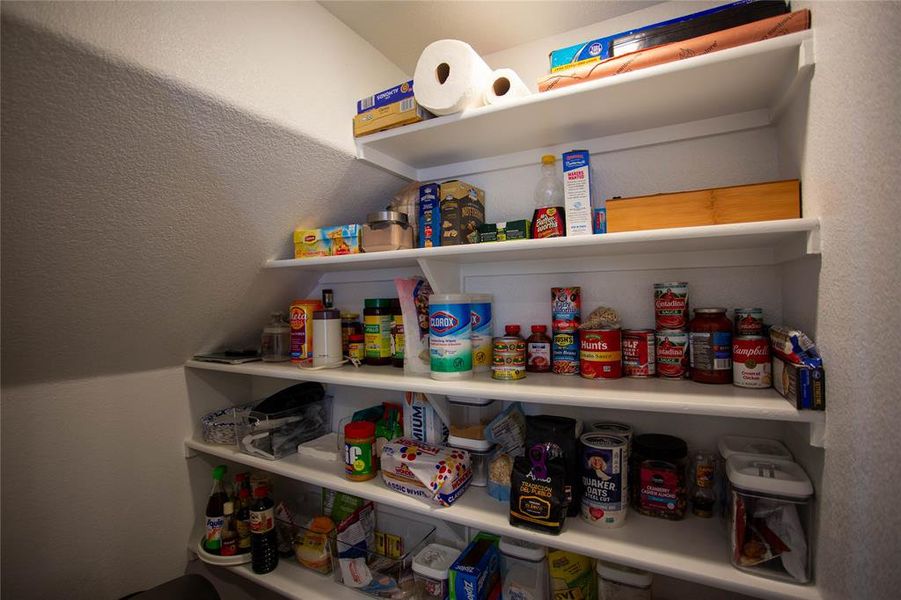 View of storage area