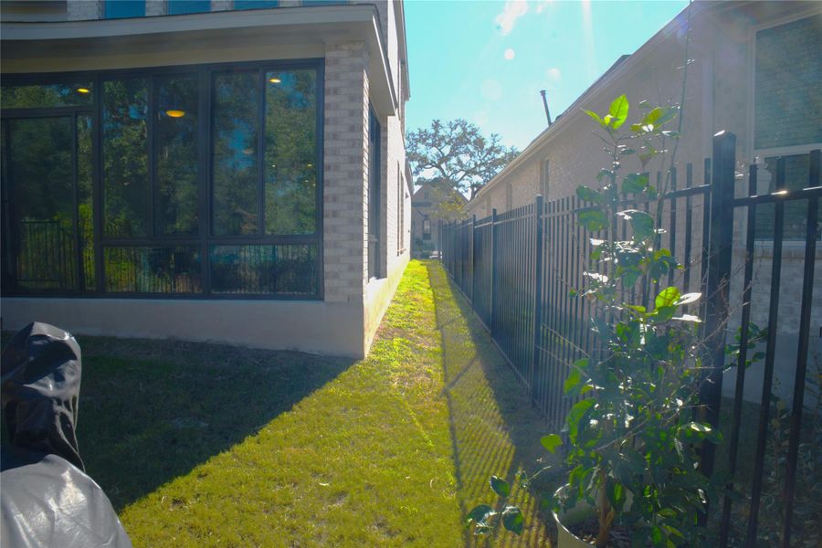 View of property exterior featuring brick siding View of property exterior featuring brick siding