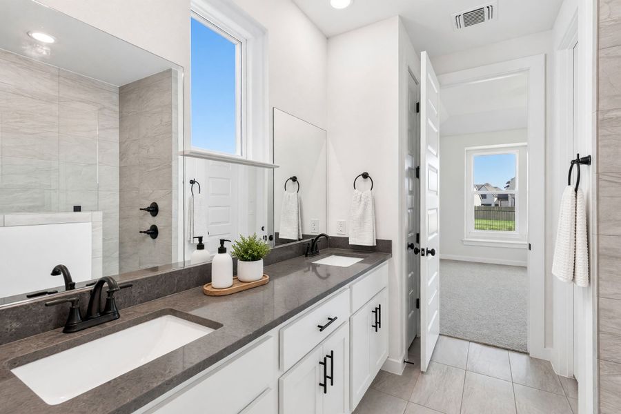 Furnished interior view inside a new home in Santa Rita Ranch, Liberty Hill (Image 7).