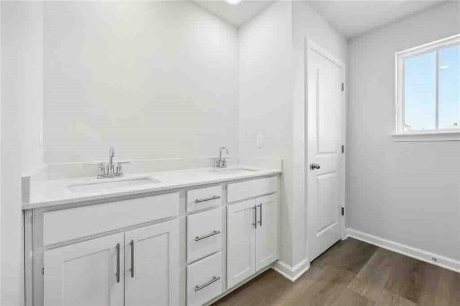 Furnished interior view inside a new home in Parkside at Grayson, Grayson (Image 9).