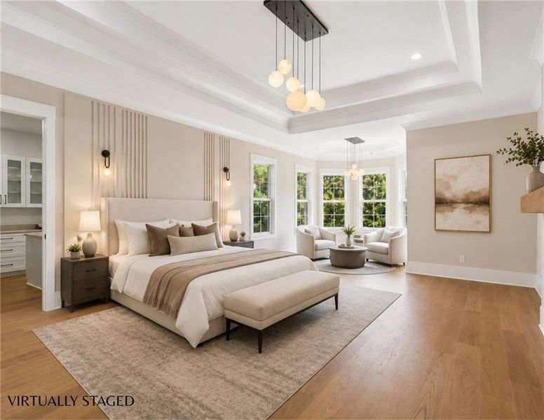 Furnished interior view inside a new home in , Buford (Image 46).