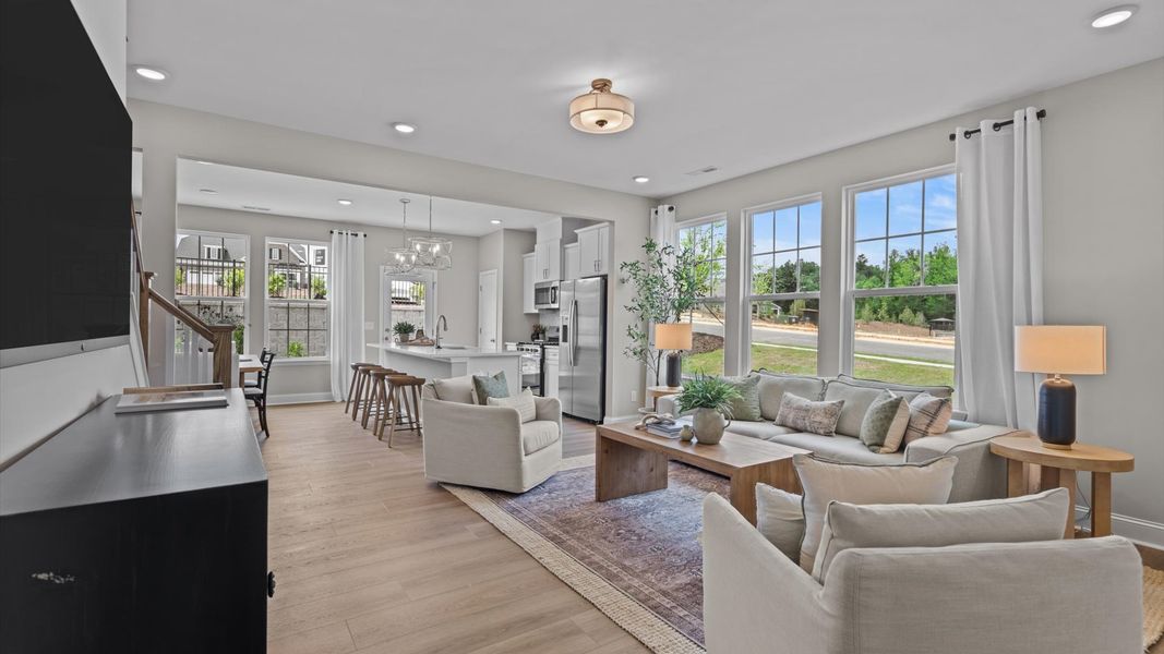 Furnished interior view inside a new home in Essex Townes, Franklinton (Image 5).