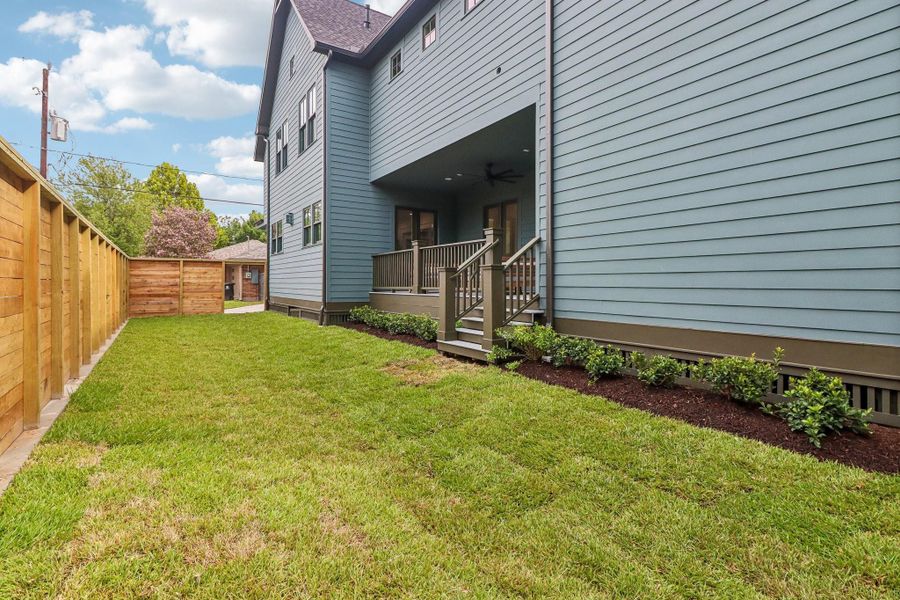 Exterior details and patio area of a home in , Houston (Image 4).