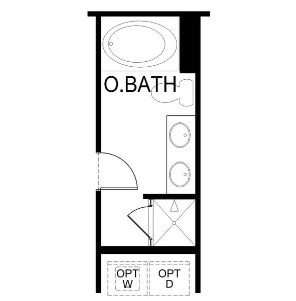 2D floor plan layout for the Davidson by D.R. Horton in Brookside Farms, Greer, SC (Image 4).
