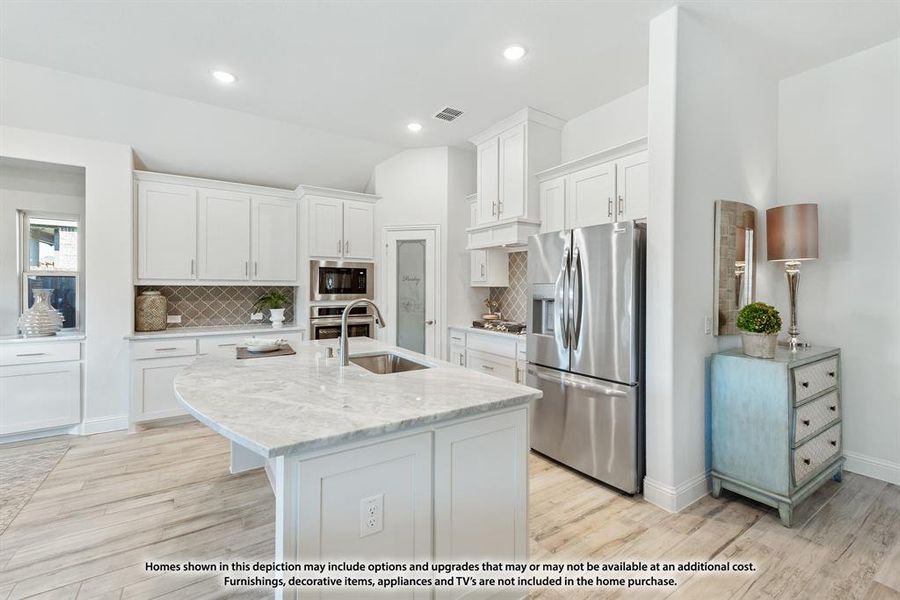 Furnished interior view inside a new home in North Grove, Waxahachie (Image 5).