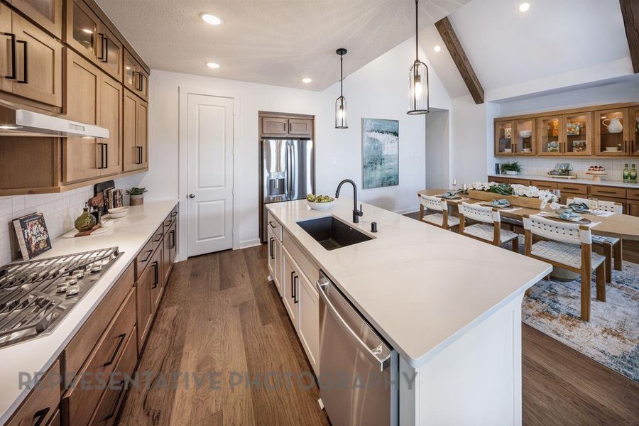 Furnished interior view inside a new home in Easton Park, Austin (Image 7).