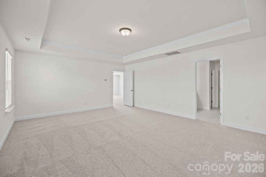 Lovely Trey Ceiling In Primary SuitePhotos are representative and may not reflect the exact home, finishes, or features.