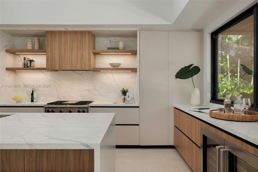 Furnished interior view inside a new home in , Miami (Image 19).