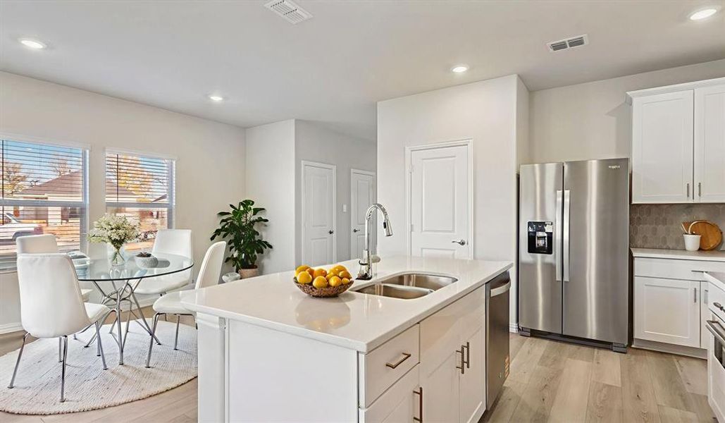 Furnished interior view inside a new home in Eastridge - Spring Series, McKinney (Image 11). Furnished interior view inside a new home in Eastridge - Spring Series, McKinney (Image 11).