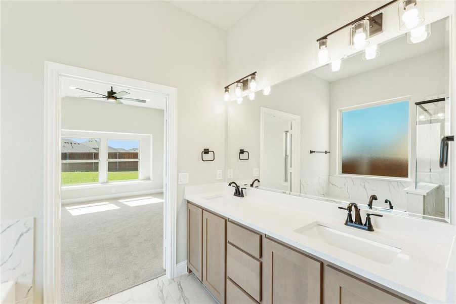Furnished interior view inside a new home in The Oaks, Red Oak (Image 8).