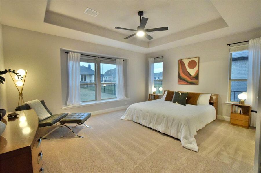 Furnished interior view inside a new home in Abe's Landing, Granbury (Image 32).