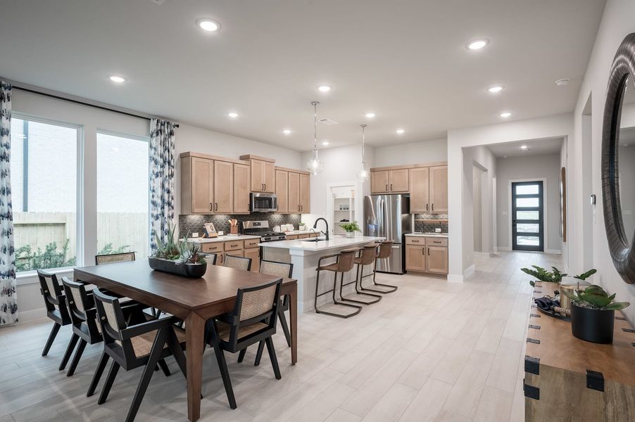 Representative furnished interior of a home built from the Falcon by Tri Pointe Homes in Pecan Ridge, Fulshear (Image 69).