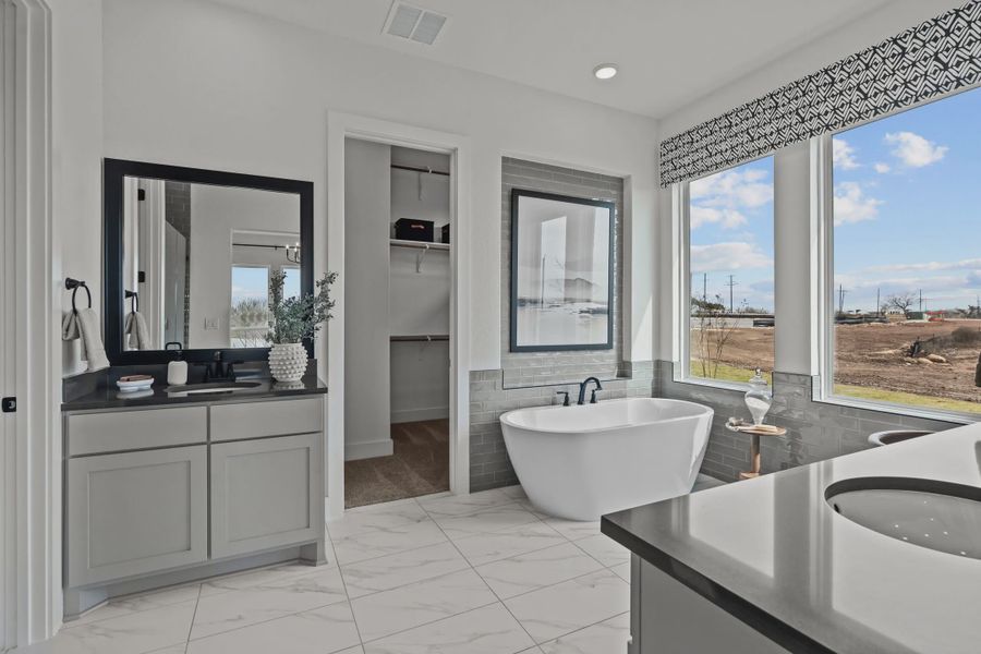 Representative furnished interior of a home built from the Silas by Chesmar Homes in Esperanza 60's, Boerne (Image 6).