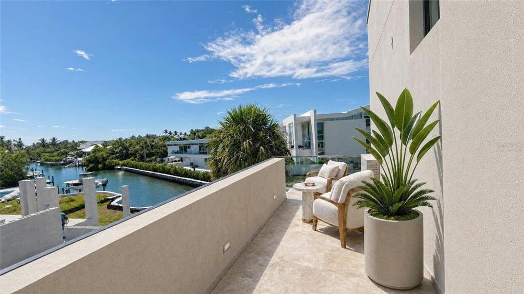Exterior details and patio area of a home in , Sarasota (Image 21).