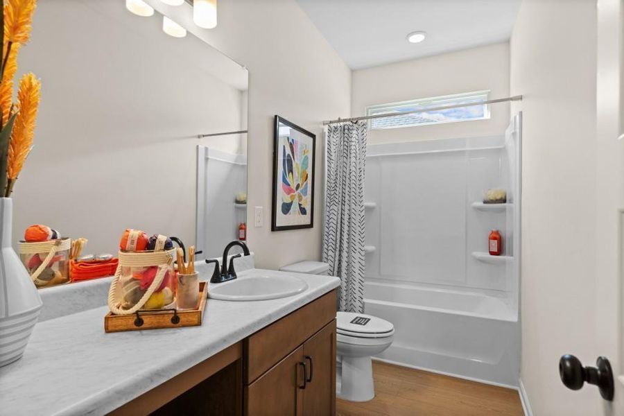 Furnished interior view inside a new home in Allen Manor, Hoschton (Image 19).