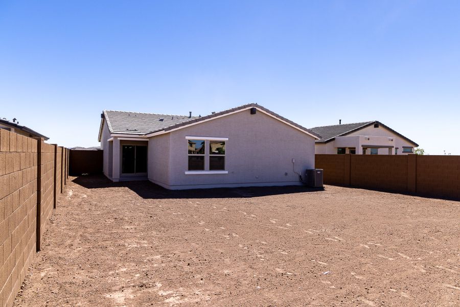 Exterior details and patio area of a home in Rancho Santa Rosa, Maricopa (Image 3).