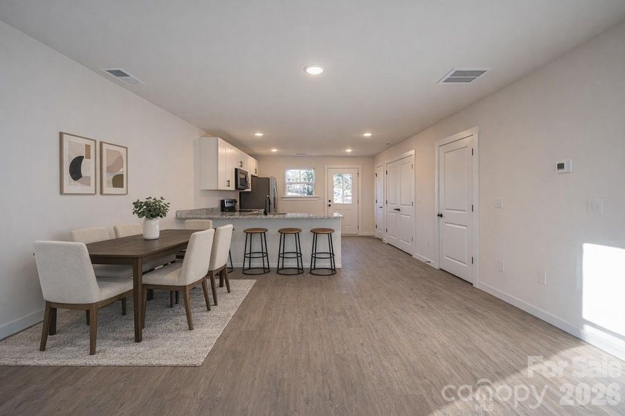 Furnished interior view inside a new home in , Hickory (Image 11).