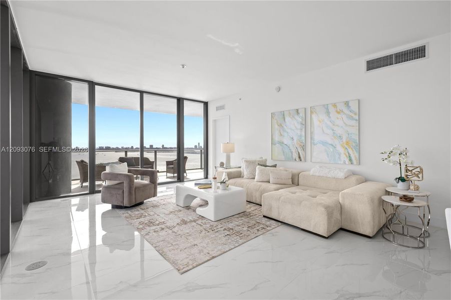 Furnished interior view inside a new home in Aria Reserve, Miami (Image 19).