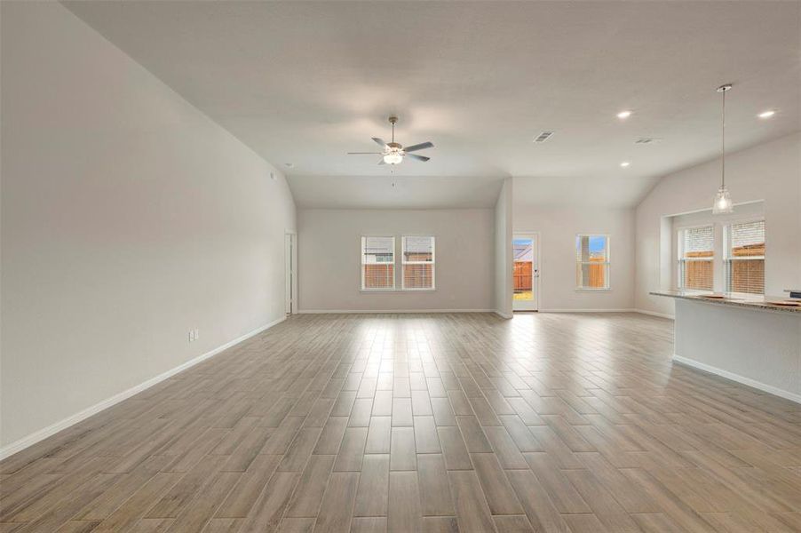 Spacious, unfurnished interior of a new home in The Preserve, Justin (Image 35).