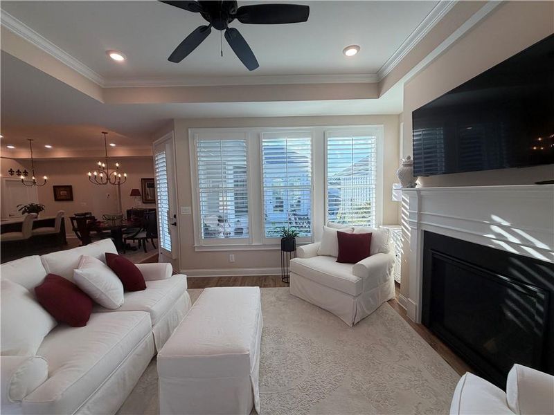 Furnished interior view inside a new home in The Courtyards at Bailey Farms, Dacula (Image 44). Furnished interior view inside a new home in The Courtyards at Bailey Farms, Dacula (Image 44).