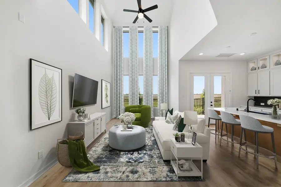 Furnished interior view inside a new home in Bridgeland, Cypress (Image 7).
