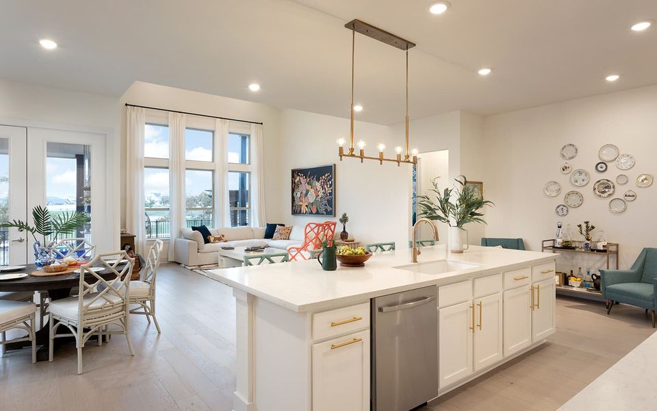 Representative furnished interior of a home built from the Claremont by Brookfield Residential in Traditional Homes at Easton Park, Austin (Image 3).