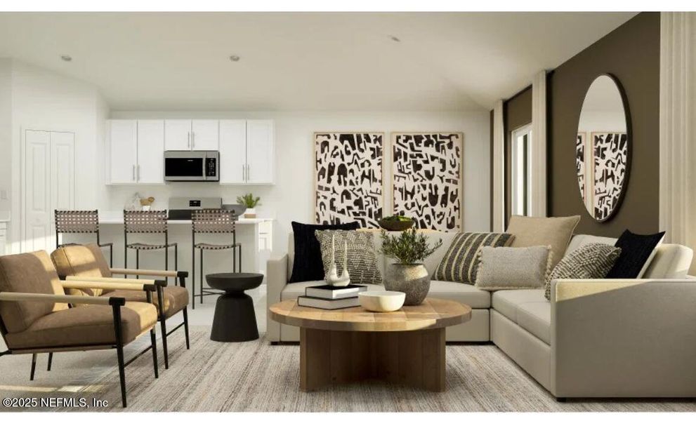 Furnished interior view inside a new home in , Palm Coast (Image 5).