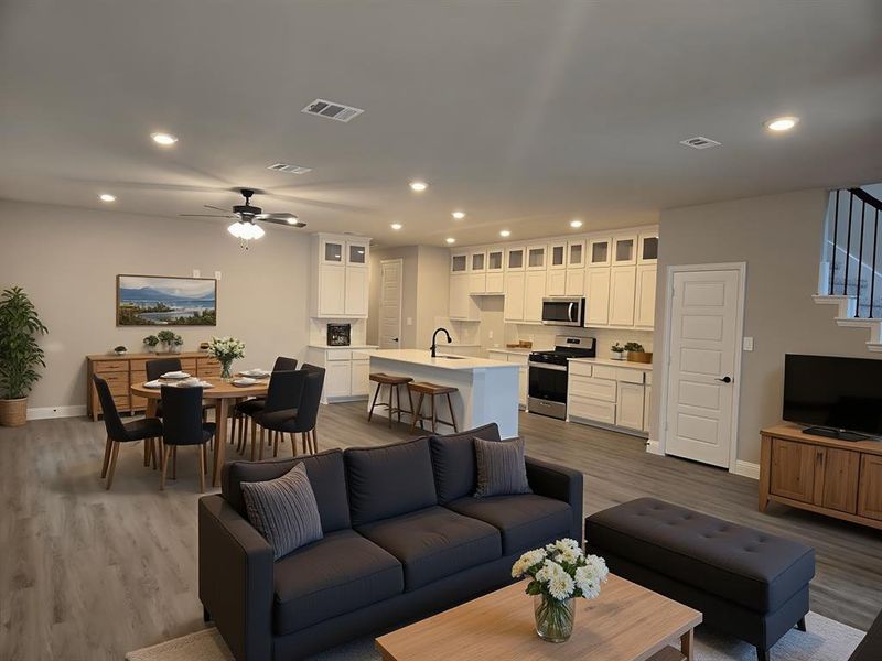 Furnished interior view inside a new home in , Rowlett (Image 3).