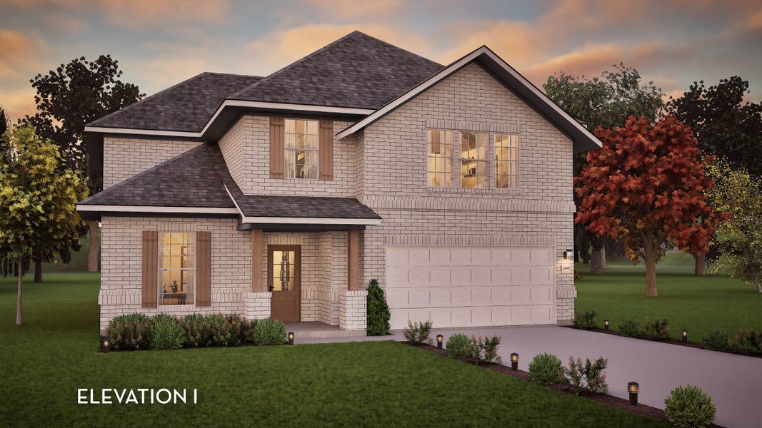 Front exterior of a new home in Arcadia Ridge, San Antonio, TX, highlighting curb appeal (Image 23). Front exterior of a new home in Arcadia Ridge, San Antonio, TX, highlighting curb appeal (Image 23).