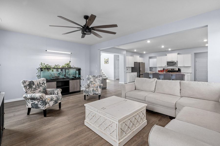 Furnished interior view inside a new home in Sweetgrass at Summers Corner, Summerville (Image 28).