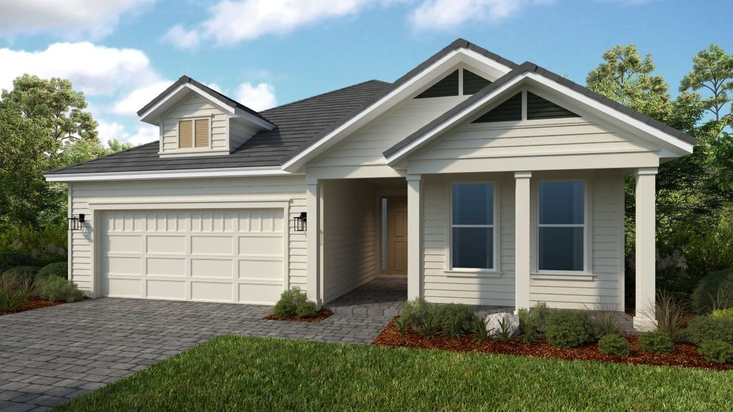 Representative exterior photo of a completed home built from the Monte by Taylor Morrison in Esplanade at St. Marys, St. Marys, GA (Image 3).