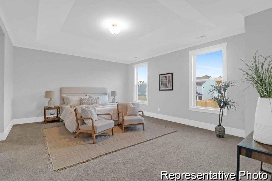 Furnished interior view inside a new home in Homecoming, Ravenel (Image 28).