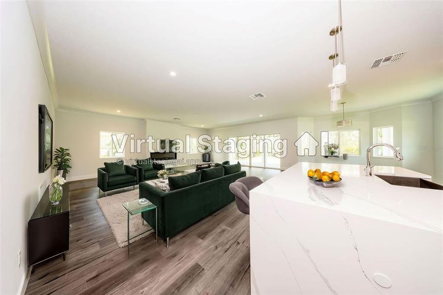 Furnished interior view inside a new home in , Deltona (Image 32).