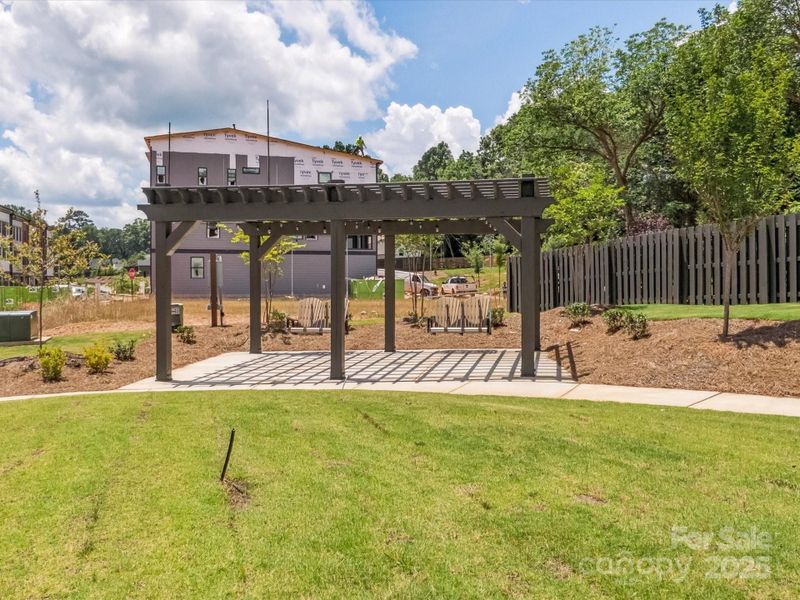 Community pavilion and swings so you don't have to leave the neighborhood to find a peaceful place to enjoy the warm summer days or cozy fall nights. *Model Photos | Actual orientation, structural selections, and finishes may vary. Community pavilion and swings so you don't have to leave the neighborhood to find a peaceful place to enjoy the warm summer days or cozy fall nights. *Model Photos | Actual orientation, structural selections, and finishes may vary.