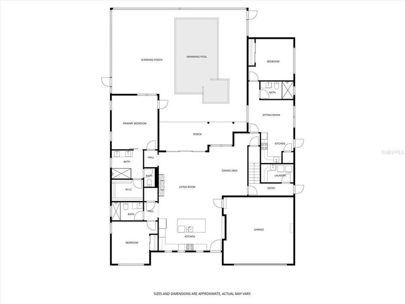 2D floor plan layout of this home in , Sarasota, FL (Image 4).