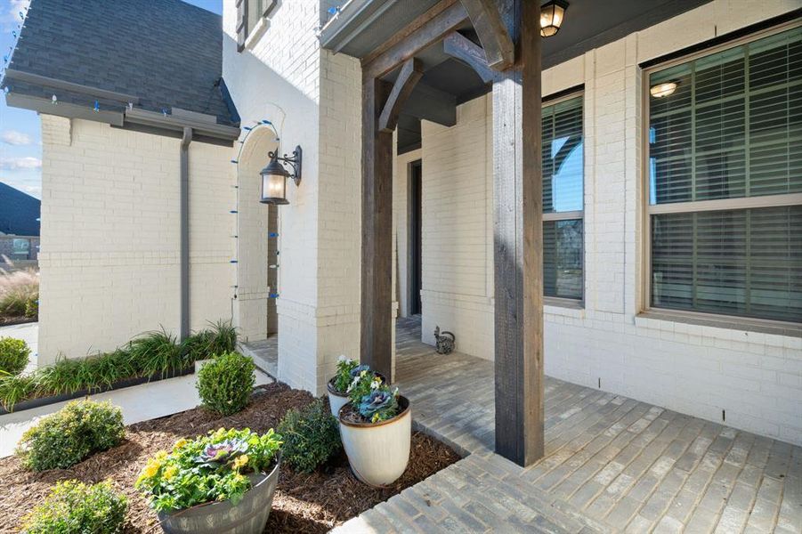 Exterior details and patio area of a home in , Argyle (Image 21).