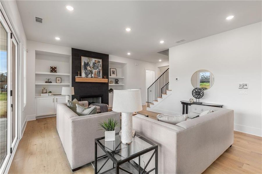 Furnished interior view inside a new home in , Alpharetta (Image 17). Furnished interior view inside a new home in , Alpharetta (Image 17).