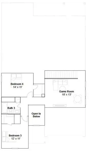 2D floor plan layout of this home in Anniston, Katy, TX (Image 3). 2D floor plan layout of this home in Anniston, Katy, TX (Image 3).