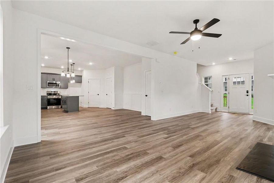 Spacious, unfurnished interior of a new home in Thunder Ridge, Dawsonville (Image 45).
